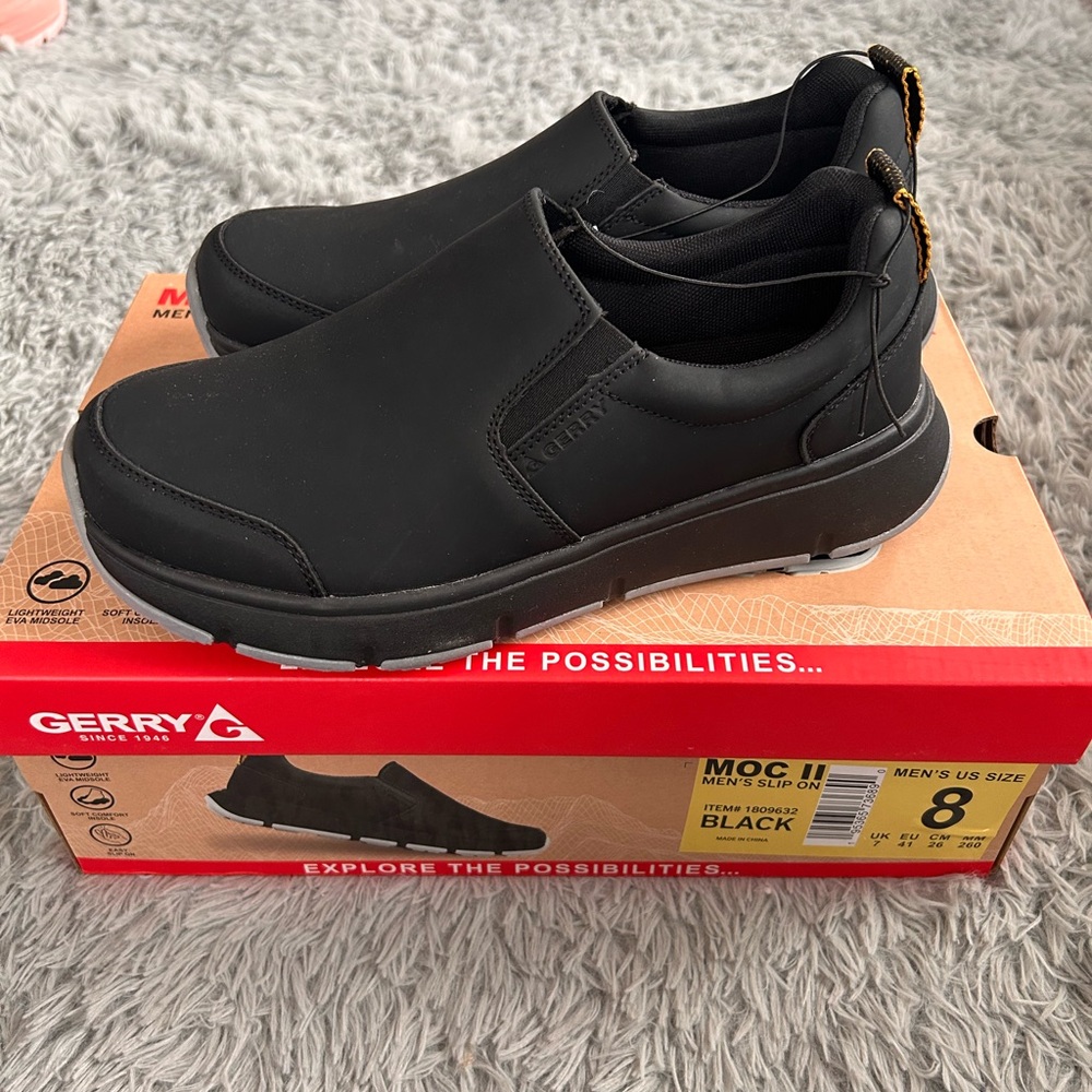 Gerry Weber Men's Black Slip-On Shoes